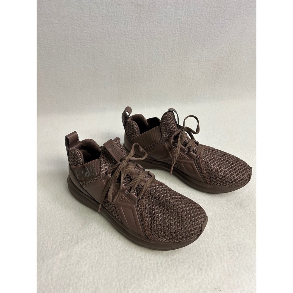 Athletic Sporty PUMA Womens 7.5 Brown Enzo Weave Sneakers 191636-05
